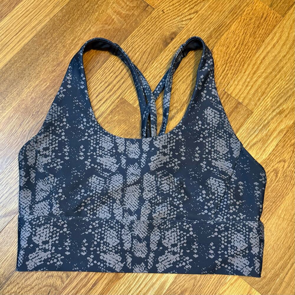 Soul Women’s Medium Snake Print Criss Cross Athletic Sports Bra Casual Stretch